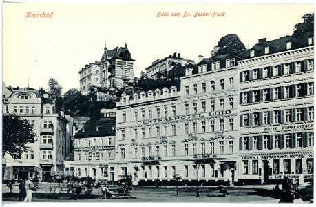 17237-Karlsbad-1913-Centralhotel Loib - Hotel Hopfenstock-Brück & Sohn Kunstverlag