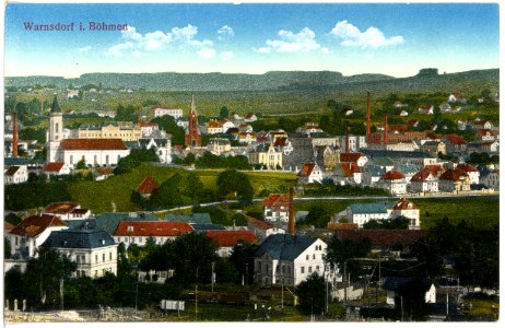 17133-Warnsdorf-1913-Blick auf Warnsdorf-Brück & Sohn Kunstverlag