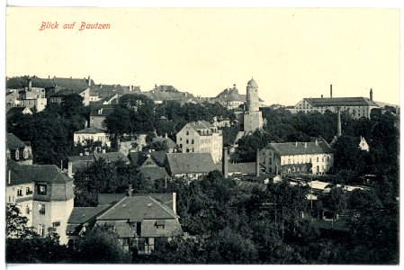 17095-Bautzen-1913-Blick auf Bautzen-Brück & Sohn Kunstverlag