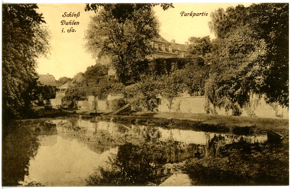 17275-Dahlen-1914-Schloß und Park-Brück & Sohn Kunstverlag