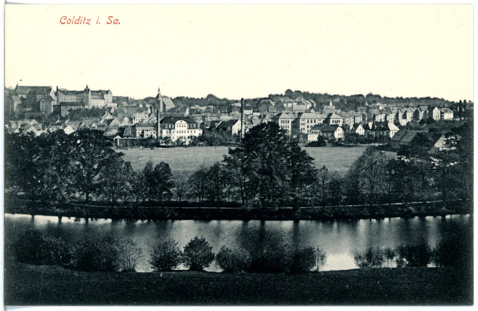 17450-Colditz-1914-Blick auf Colditz-Brück & Sohn Kunstverlag