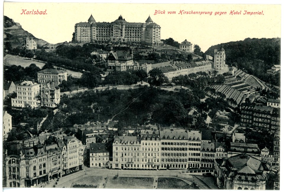 17236-Karlsbad-1913-Blick auf Karlsbad-Brück & Sohn Kunstverlag