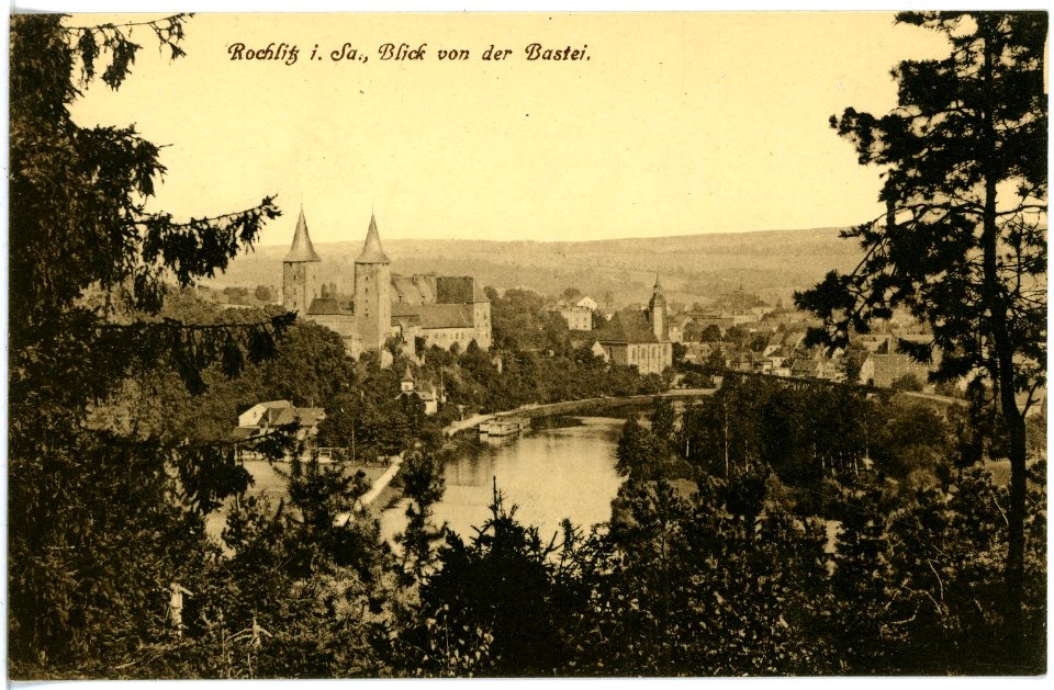 17148-Rochlitz-1913-Blick von der Bastei-Brück & Sohn Kunstverlag