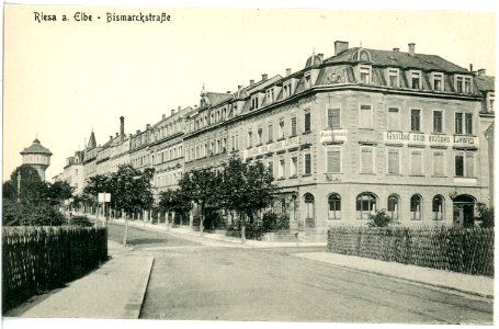 17152-Riesa-1913-Bismarckstraße-Brück & Sohn Kunstverlag