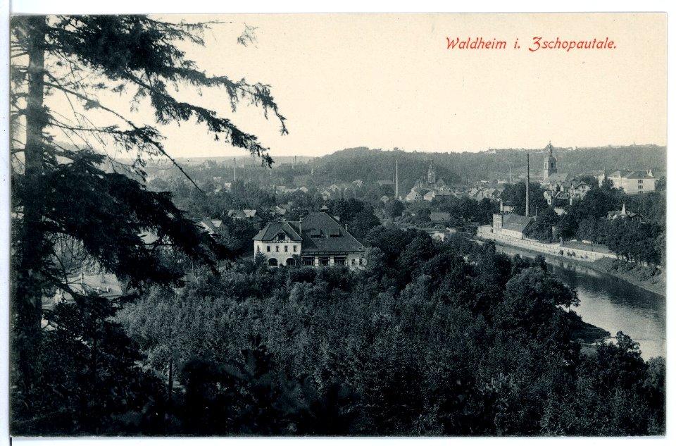 16508-Waldheim-1913-Blick auf Waldheim-Brück & Sohn Kunstverlag
