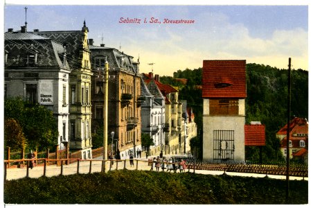 17117-Sebnitz-1913-Kreuzstraße-Brück & Sohn Kunstverlag