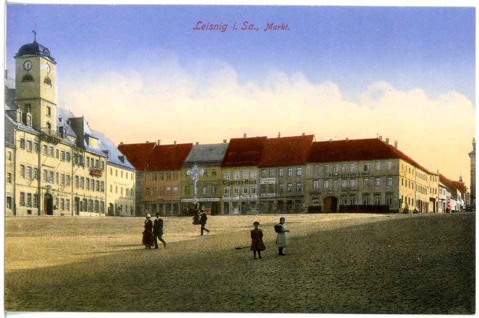 17391-Leisnig-1914-Markt-Brück & Sohn Kunstverlag