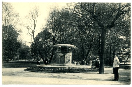 15881-Chemnitz-1913-Zipper-Müller-Brunnen, Schloßteichinsel-Brück & Sohn Kunstverlag