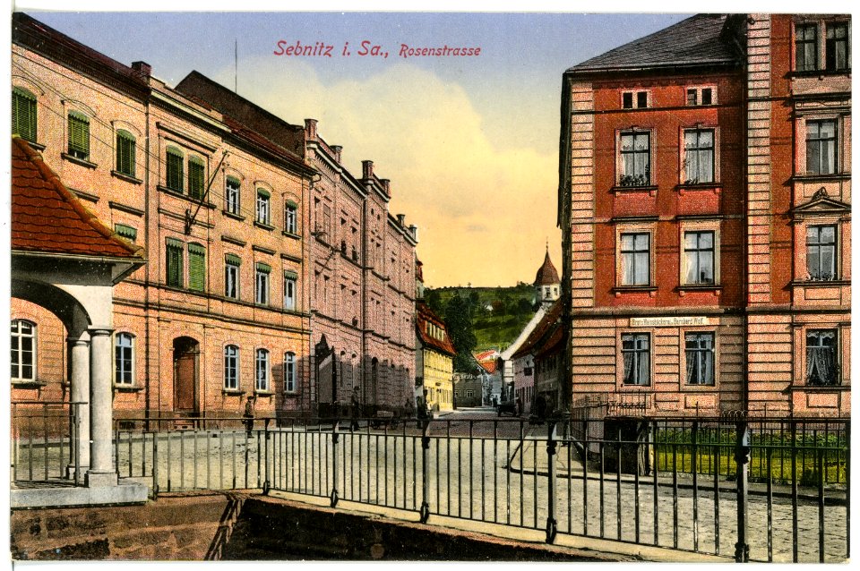 17102-Sebnitz-1913-Rosenstraße-Brück & Sohn Kunstverlag
