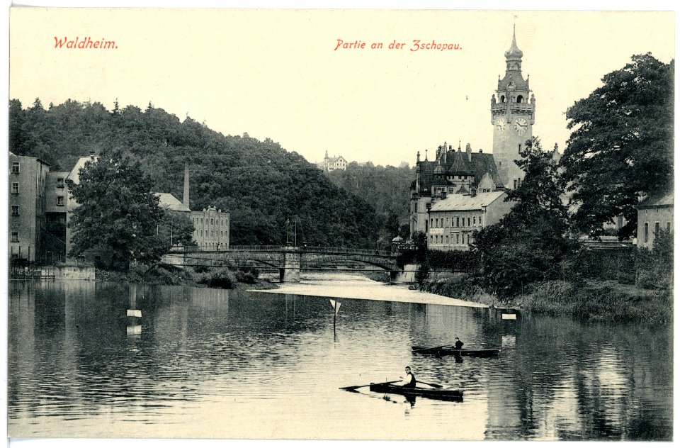 16616-Waldheim-1913-Partie an der Zschopau-Brück & Sohn Kunstverlag