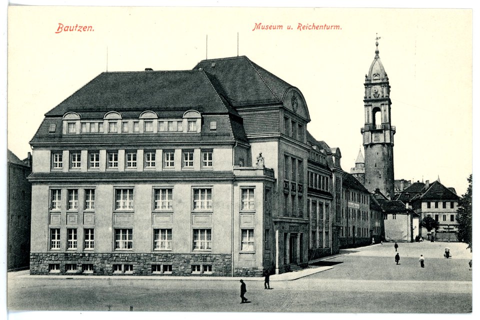 15876-Bautzen-1913-Museum und Reichenturm-Brück & Sohn Kunstverlag