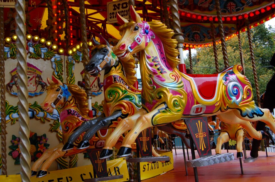 Merry go round fair carousel