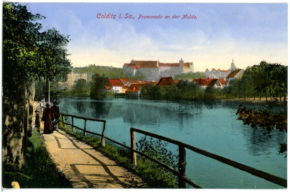 17499-Colditz-1914-An der Mulde-Brück & Sohn Kunstverlag