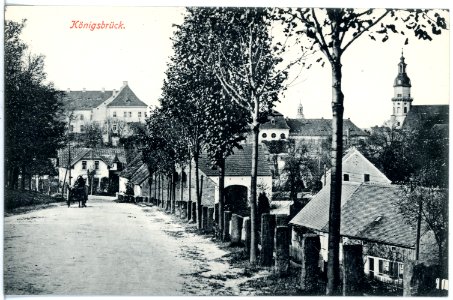 17229-Königsbrück-1913-Blick aufs Schloß-Brück & Sohn Kunstverlag