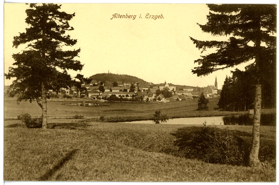 16952-Altenberg-1913-Blick auf Altenberg-Brück & Sohn Kunstverlag