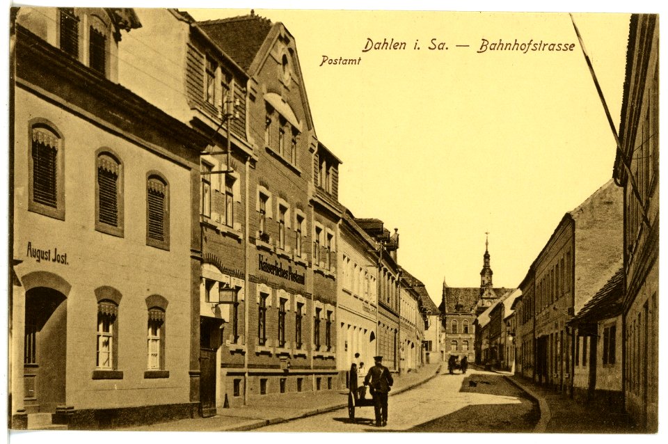17079-Dahlen-1913-Bahnhofstraße-Brück & Sohn Kunstverlag
