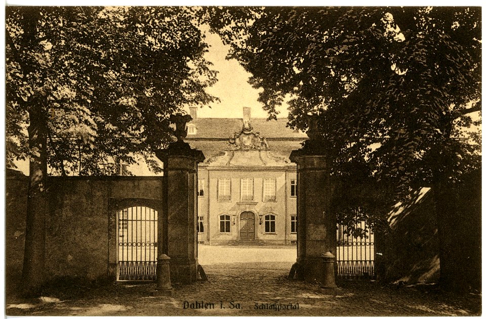 17274-Dahlen-1914-Schloß - Portal-Brück & Sohn Kunstverlag