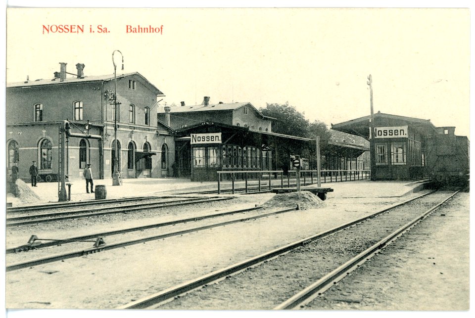 15963-Nossen-1913-Bahnhof-Brück & Sohn Kunstverlag