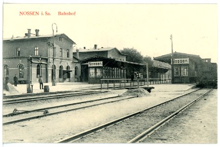 15963-Nossen-1913-Bahnhof-Brück & Sohn Kunstverlag