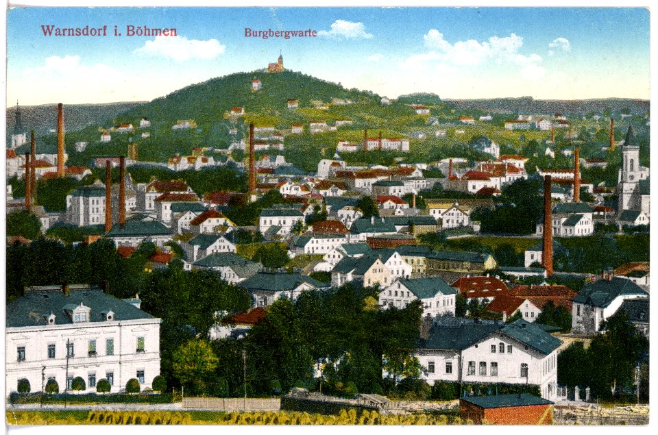 17134-Warnsdorf-1913-Blick auf Warnsdorf-Brück & Sohn Kunstverlag