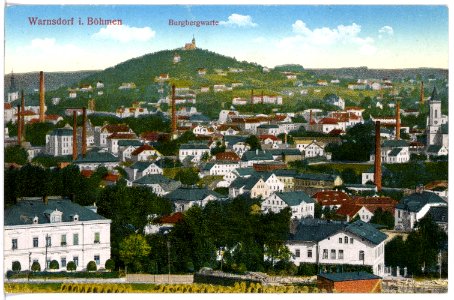 17134-Warnsdorf-1913-Blick auf Warnsdorf-Brück & Sohn Kunstverlag