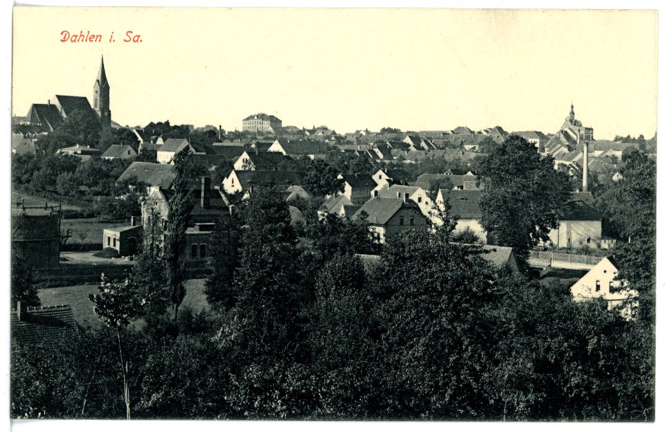 17073-Dahlen-1913-Blick auf Dahlen-Brück & Sohn Kunstverlag
