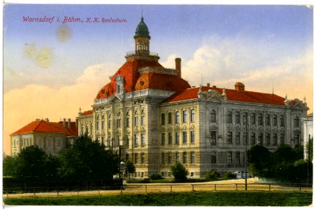 17412-Warnsdorf-1914-K. K. Realschule-Brück & Sohn Kunstverlag