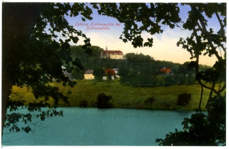 17422-Lichtenwalde-1914-Schloß-Brück & Sohn Kunstverlag
