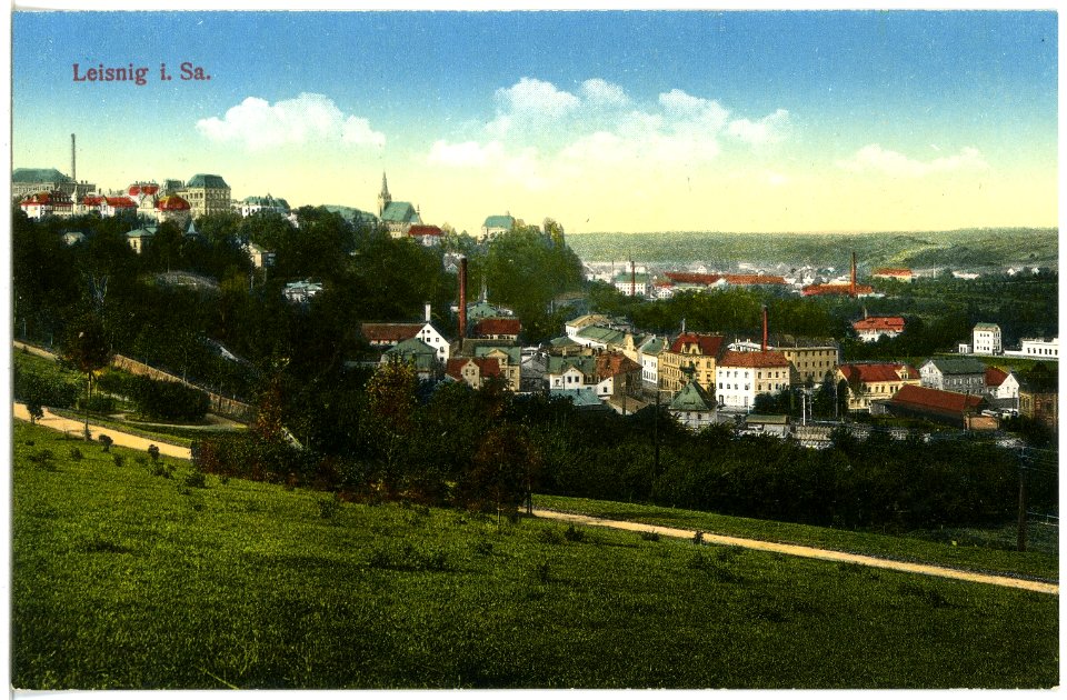 17386-Leisnig-1914-Blick auf Leisnig-Brück & Sohn Kunstverlag