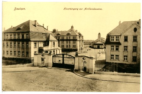 15900-Bautzen-1913-Kaserne des 2. Königlich Sächsischen Feld-Artillerie-Regiment Nr. 28-Brück & Sohn Kunstverlag