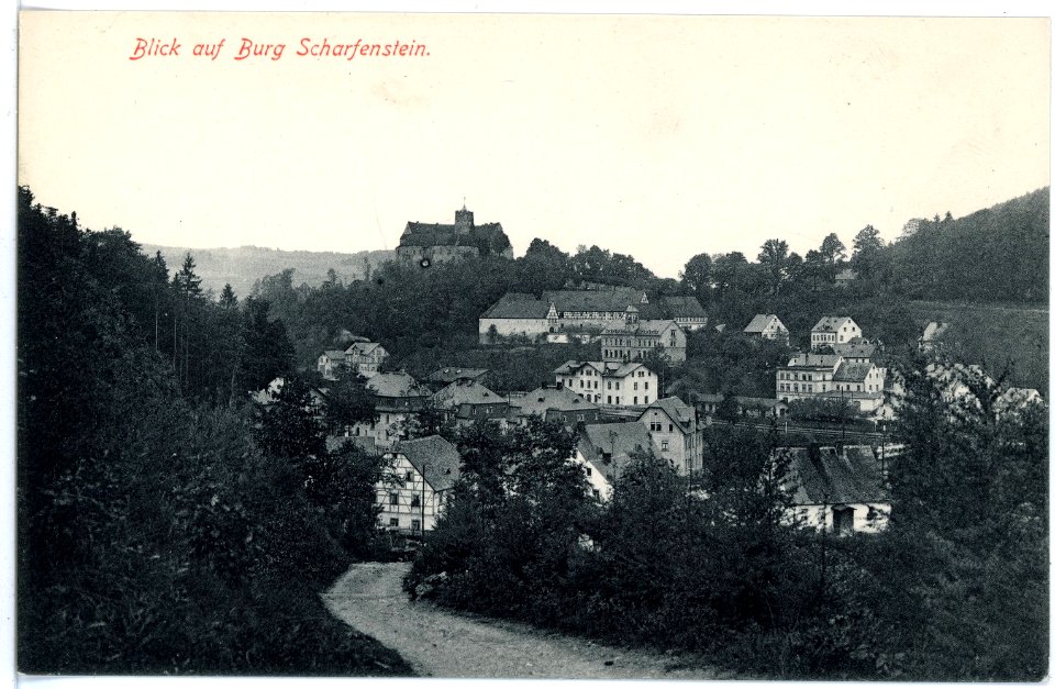 15938-Scharfenstein-1913-Burg-Brück & Sohn Kunstverlag