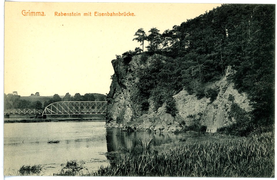 16304-Grimma-1913-Rabenstein mit Eisenbahnstraße-Brück & Sohn Kunstverlag