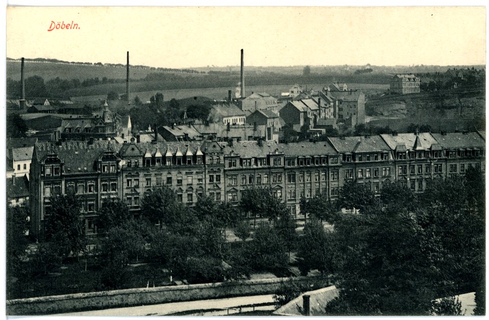 15926-Döbeln-1913-Blick auf Döbeln-Brück & Sohn Kunstverlag