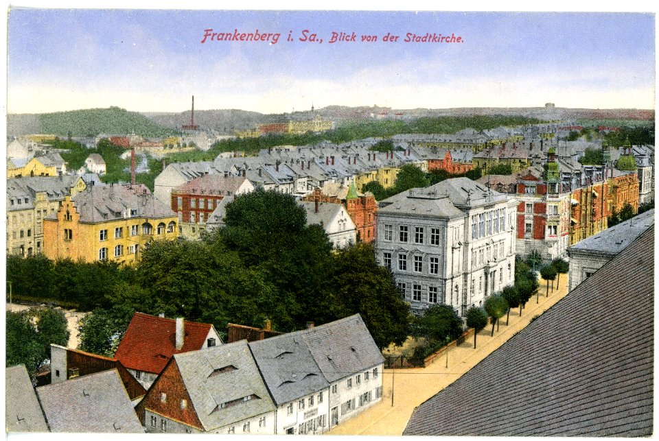 17320-Frankenberg-1914-Blick von der Stadtkirche-Brück & Sohn Kunstverlag