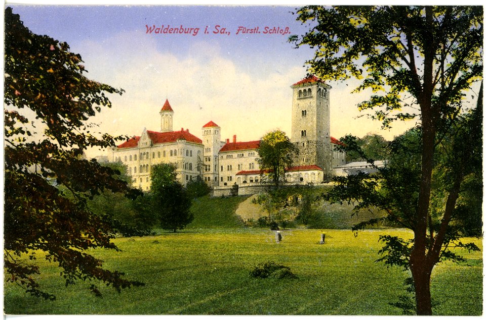 17021-Waldenburg-1913-Fürstliches Schloß-Brück & Sohn Kunstverlag