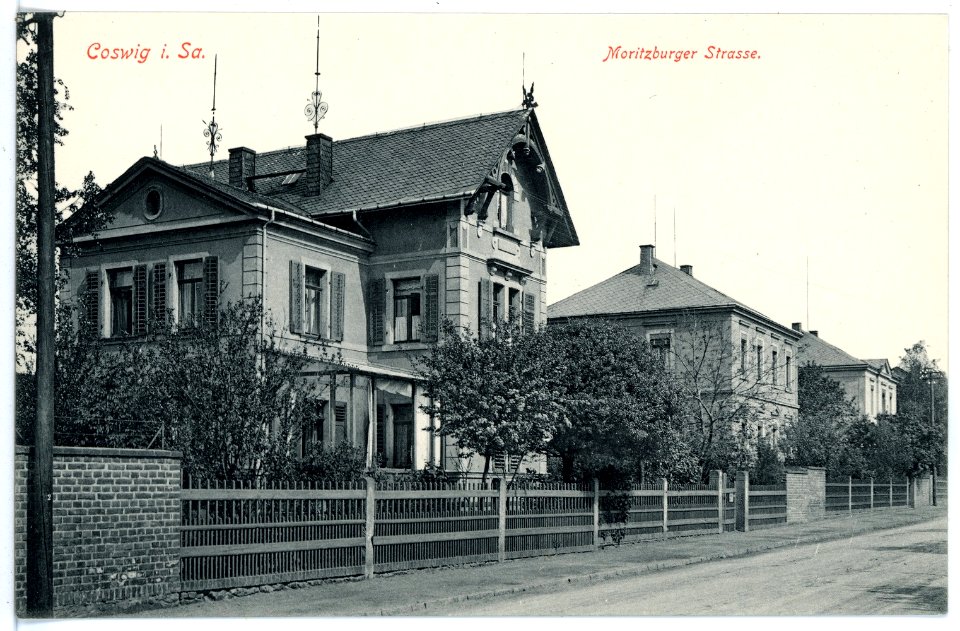 15790-Coswig-1913-Moritzburger Straße-Brück & Sohn Kunstverlag