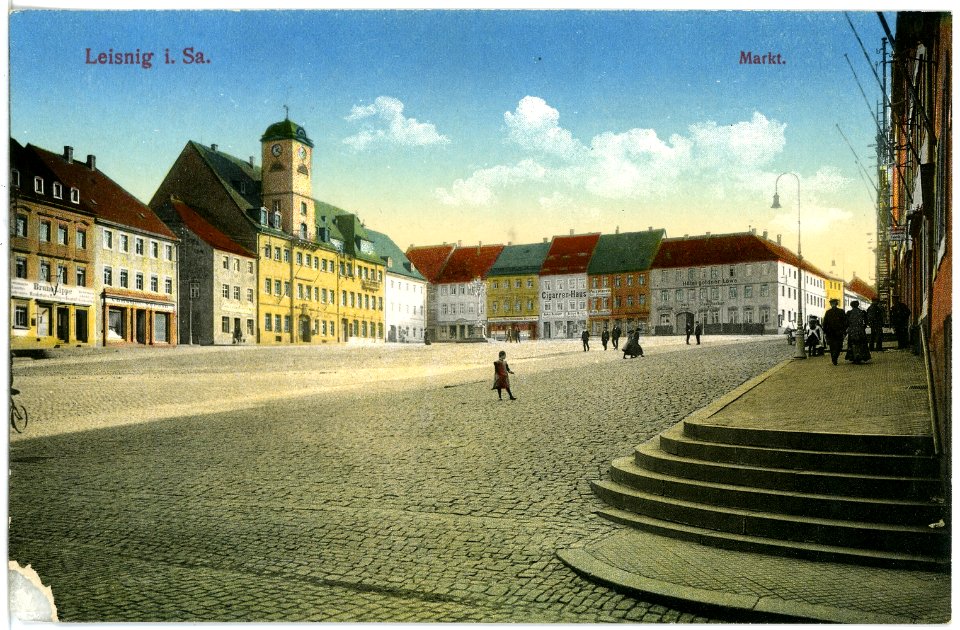 17392-Leisnig-1914-Markt-Brück & Sohn Kunstverlag