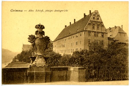 16311-Grimma-1913-Altes Schloß, jetzt Amtsgericht-Brück & Sohn Kunstverlag