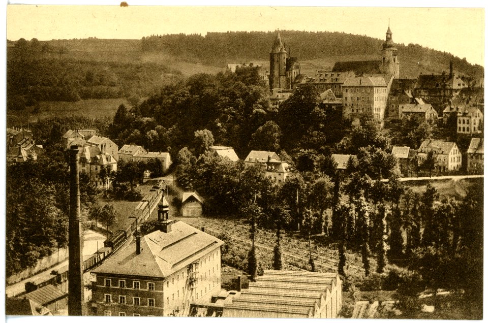 16679-Schwarzenberg-1913-Blick auf Schwarzenberg-Brück & Sohn Kunstverlag