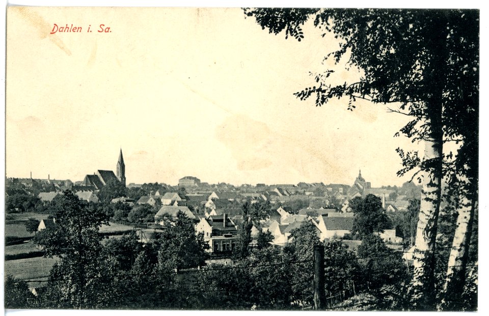 17070-Dahlen-1913-Blick auf Dahlen-Brück & Sohn Kunstverlag