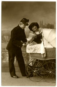 16132-Meißen-1913-Schützen Kinderwagen-Brück & Sohn Kunstverlag