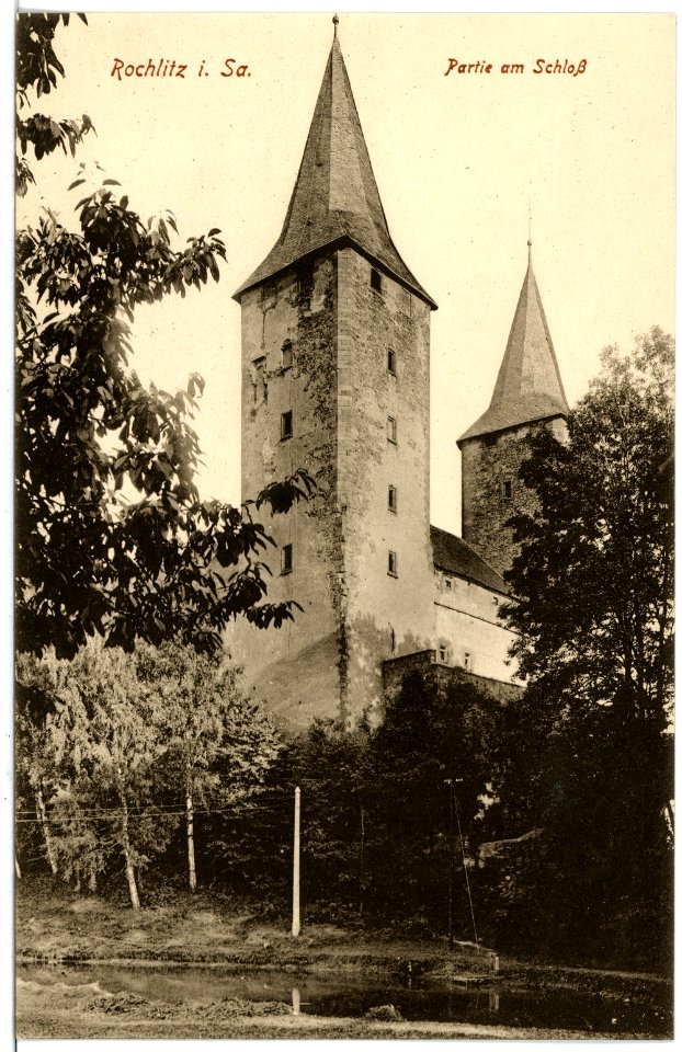 17260-Rochlitz-1914-Partie am Schloß-Brück & Sohn Kunstverlag