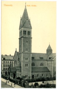 16317-Chemnitz-1913-Katholische Kirche-Brück & Sohn Kunstverlag