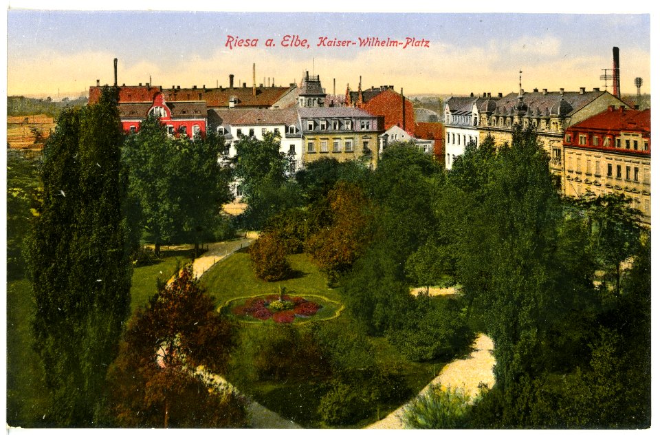 17119-Riesa-1913-Kaiser-Wilhelm-Platz-Brück & Sohn Kunstverlag