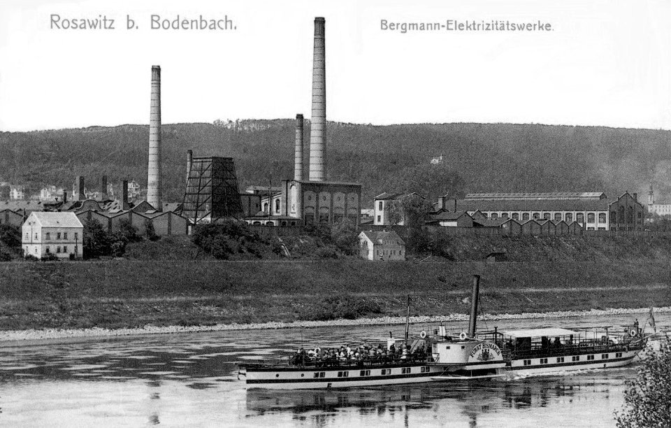 16282-Rosawitz-1913-Bergmann-Elektrizitätswerke - Dampfer Fürst Bismarck-Brück & Sohn Kunstverlag