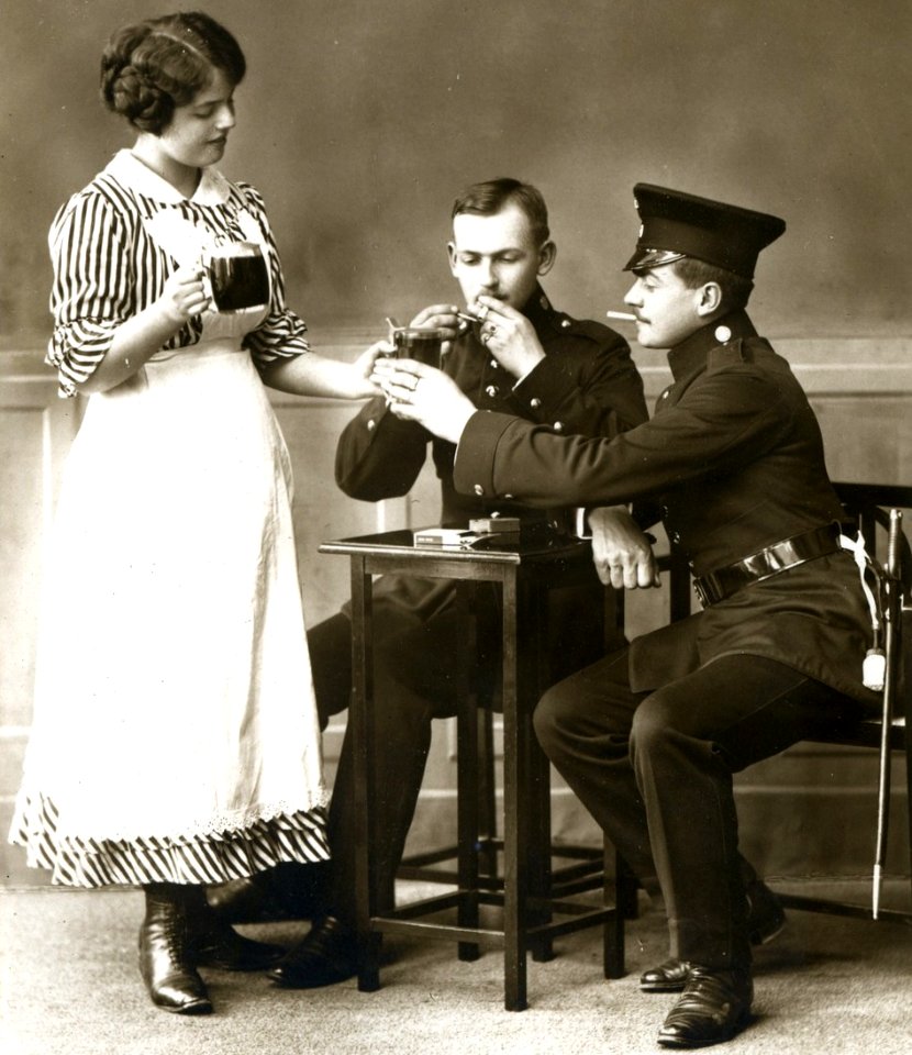 16030-Meißen-1913-Schützen Im Wirtshaus-Brück & Sohn Kunstverlag (cropped)