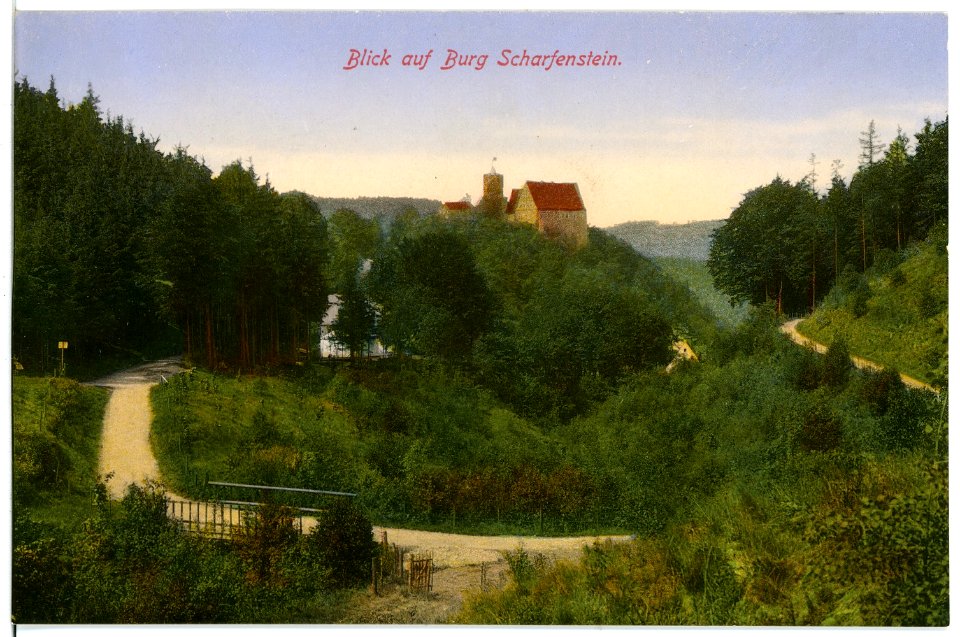 16329-Scharfenstein-1913-Burg-Brück & Sohn Kunstverlag