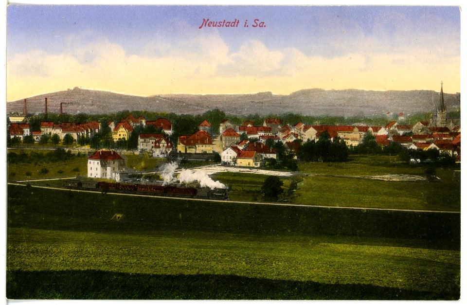 17060-Neustadt-1913-Blick auf Neustadt-Brück & Sohn Kunstverlag