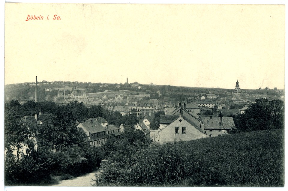 15795-Döbeln-1913-Blick auf Döbeln-Brück & Sohn Kunstverlag