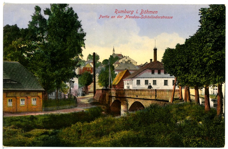 17097-Rumburg-1913-Schönlinderstraße an der Mandau-Brück & Sohn Kunstverlag